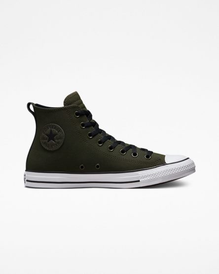 Tenis Converse Chuck Taylor All Star TecTuff Cano Alto Masculino Verde Oliva Verdes Branco Pretas | PT F00437P